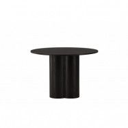 VENTURE DESIGN Olivia matbord, runt - svart faner (Ø110)