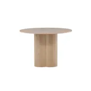 VENTURE DESIGN Olivia matbord, runt - vitkalkad faner (Ø110)