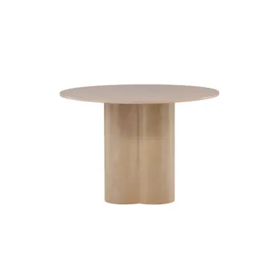 VENTURE DESIGN Olivia matbord, runt - vitkalkad faner (Ø110)