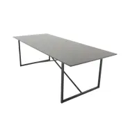 VENTURE DESIGN Palace Matbord - Svart MDF och J&auml;rn