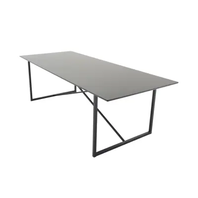 VENTURE DESIGN Palace Matbord - Svart MDF och Järn