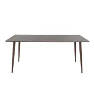 VENTURE DESIGN Polar Matbord - Valnöt Brun MDF och Valnöt Brun Metall (180 x 90 cm)