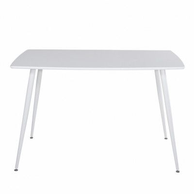 VENTURE DESIGN Polar Matbord - Vit MDF och Vit Metall (120 x 80 cm)