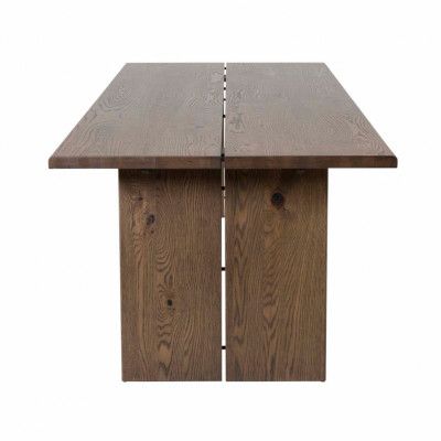 VENTURE DESIGN Slider Matbord, med 2 Förlängningsskivor - Rökt Ekfanér och Rökt Ek (170 x 95 cm)