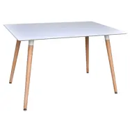 VENTURE DESIGN Smell Matbord - Vit och Naturlig MDF