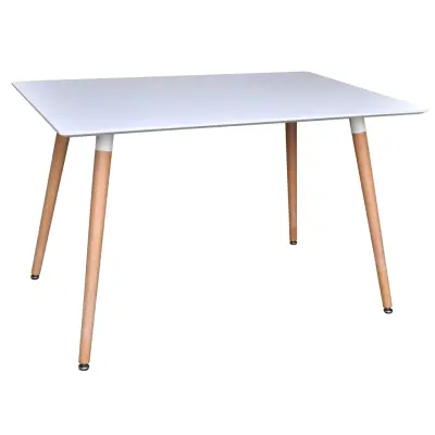 VENTURE DESIGN Smell Matbord - Vit och Naturlig MDF