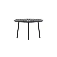 VENTURE HOME Giardini Runt MatbordØ120 - Svart / Svart