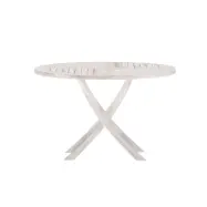 VENTURE HOME Kenya Runt MatbordØ120cm - Vitkalkat