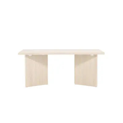 VIND COLLECTION Bassholmen matbord, rektangulärt - vitkalkad MDF (90x180)