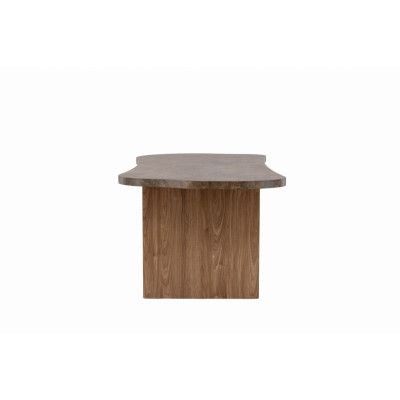 VINN KOLLEKTION Eleonora matbord, ekologiskt - brun marmorlook MDF (100x230)