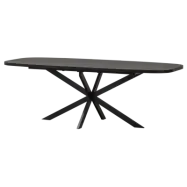 WOOOD ARROS MATBORD MED FÖRLÄNGNING 180-220X90CM MDF SVART