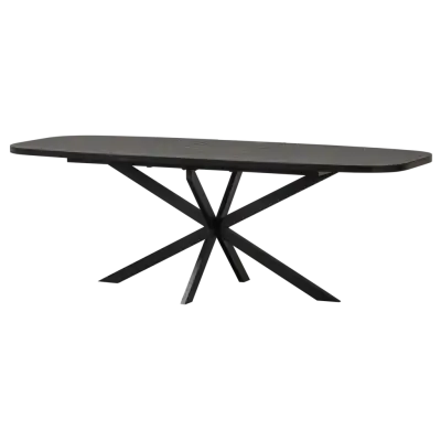 WOOOD ARROS MATBORD MED FÖRLÄNGNING 180-220X90CM MDF SVART