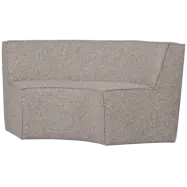 WOOOD Europa 2-sits matbord bänk vävt tyg sandmelerat