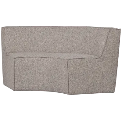 WOOOD Europa 2-sits matbord bänk vävt tyg sandmelerat