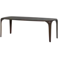 WOOOD Fiore matbord mangoträ mörkbrunt 230x95 cm