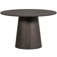 WOOOD Maan matbord, runt - mörkbrun MDF (Ø120)