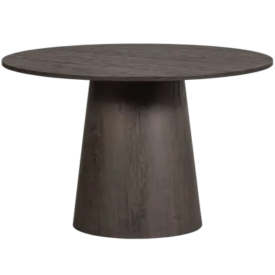 WOOOD Maan matbord, runt - mörkbrun MDF (Ø120)