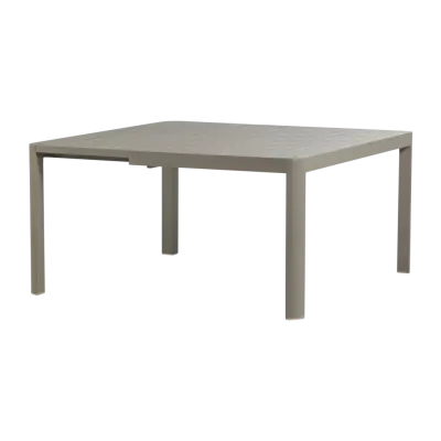 WOOOD Ovara trädgårdsbord, med förlängning - sandfärgad aluminium (150x150)