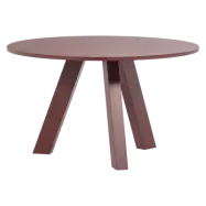 WOOOD Rhonda MatbordØ129 Cm Ek Bordeauxröd [Fsc]