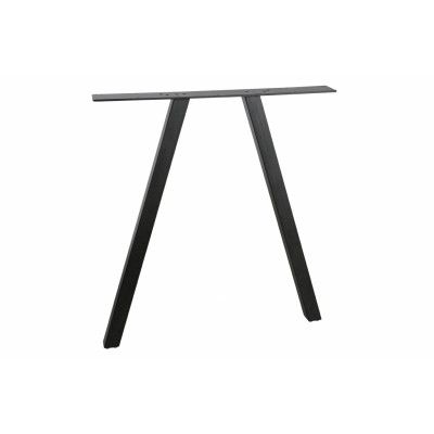 WOOOD Tablo 2-positions Fyrkantigt bordsben för matbord - mattsvart metall