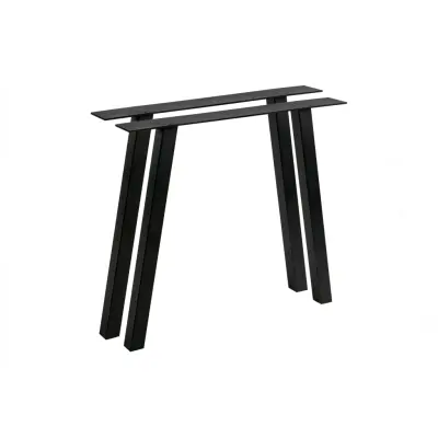 WOOOD Tablo A bordsben för matbord - mattsvart metall