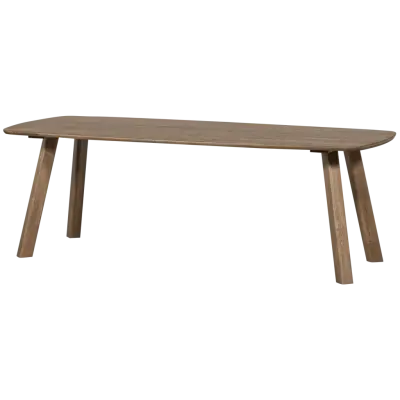 WOOOD Tablo matbord, ovalt - kashmir brun ek (220x100)