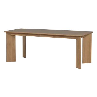 WOOOD Tablo matbord, rektangulärt runt- naturlig ek (179x99)