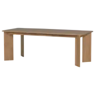 WOOOD Tablo matbord, rektangulärt runt - naturlig ek (219x99)