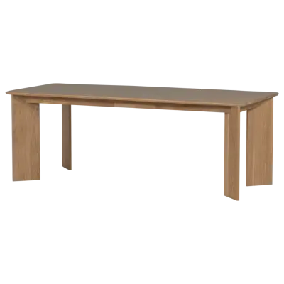 WOOOD Tablo matbord, rektangulärt runt - naturlig ek (219x99)