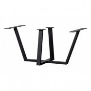 WOOOD Tablo Drenthe bordsben till matbord - mattsvart metall