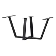 WOOOD Tablo Drenthe bordsben till matbord - mattsvart metall