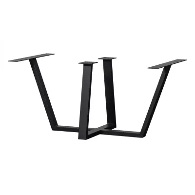 WOOOD Tablo Drenthe bordsben till matbord - mattsvart metall