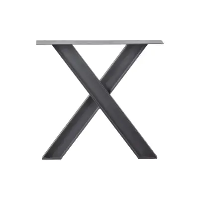 WOOOD Tablo Industrial X bordsben till matbord - mattsvart metall