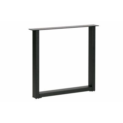 WOOOD Tablo Maastricht bordsben med U-form för matbord - mattsvart metall