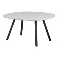 WOOOD Tablo matbord, ekologiskt - dimmak och fyrkantiga ben svart metall