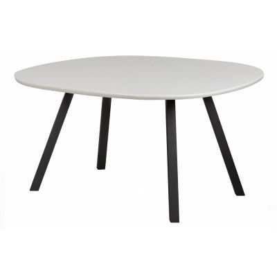 WOOOD Tablo matbord, ekologiskt - dimmak och fyrkantiga ben svart metall