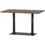 WOOOD Tablo matbord, rektangulärt - kashmir brun ek och svart metall (120x80)