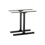 WOOOD Tablo T bordsben f&ouml;r matbord - mattsvart metall