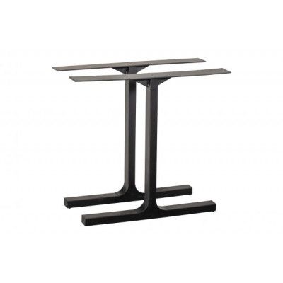 WOOOD Tablo T bordsben för matbord - mattsvart metall