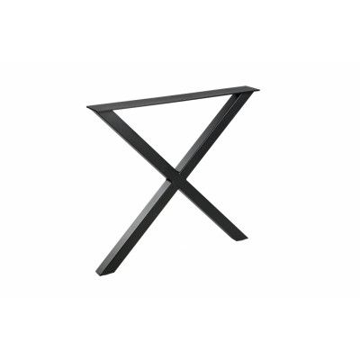 WOOOD Tablo X bordsben till matbord - mattsvart metall