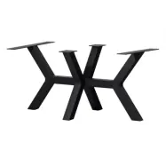 WOOOD Tablo Zeeland bordsben till matbord - mattsvart metall