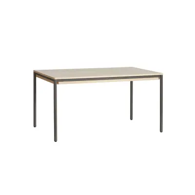 WOUD Piezas Matbord - Vitpigmenterad Ek