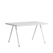 WOUD Ray matbord - vit aluminium, rektangul&auml;rt