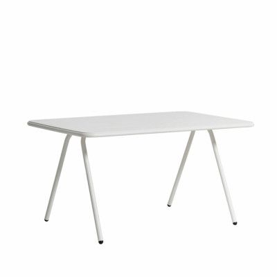 WOUD Ray matbord - vit aluminium, rektangulärt