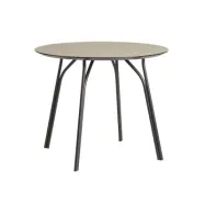 WOUD Tree matbord - beige laminat och svart metall