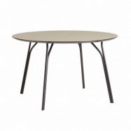 WOUD Tree Matbord - Beige Laminat och Svart Metall