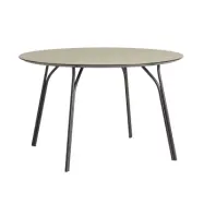 WOUD Tree Matbord - Beige Laminat och Svart Metall