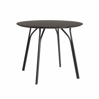 WOUD Tree matbord - svart trä och metall