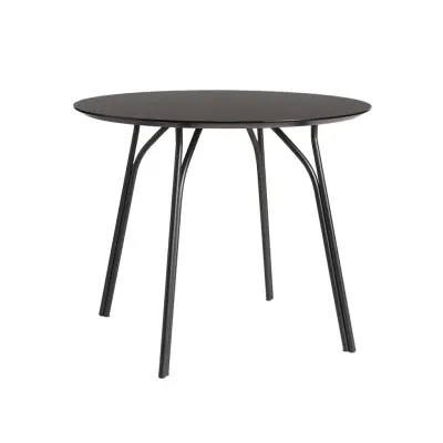 WOUD Tree matbord - svart trä och metall