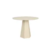 ZUIVER Pilar matbord, runt - beige askfanér (Ø100)